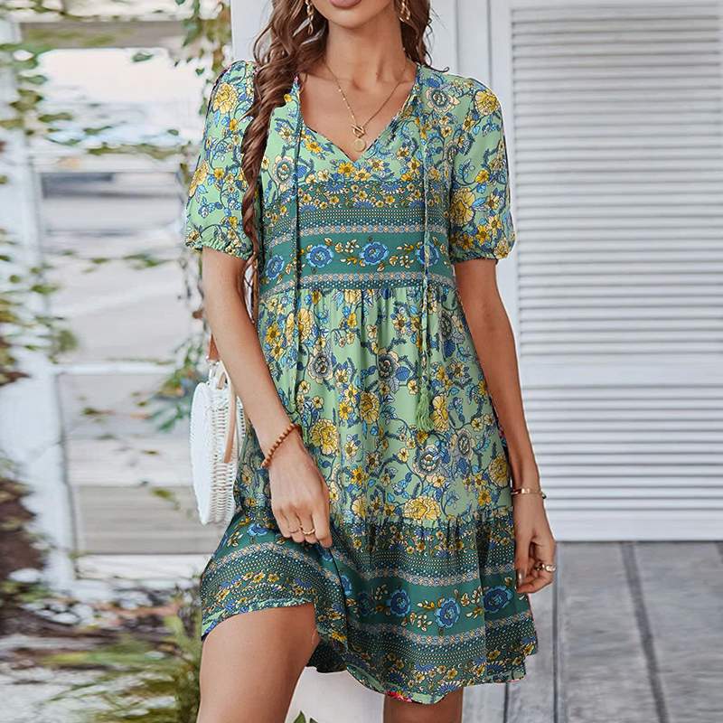 Indigo | Cotton Mini Dress for Summer Comfort