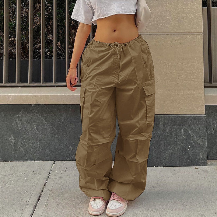 Bienvenida® | Casual Cargo Pants With Wide Legs And Pockets
