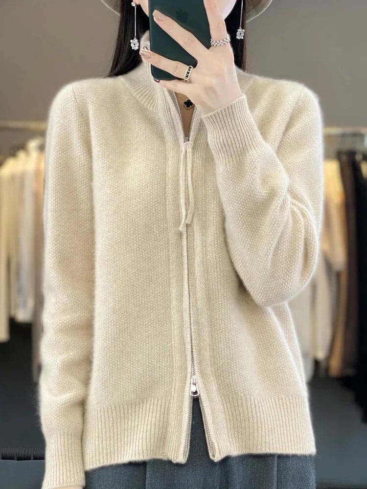 Concepcion® | Cashmere sweater with zip