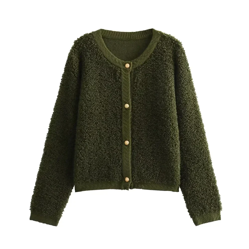 Brianna | Women's Button-Front Textured Cardigan Sweater
