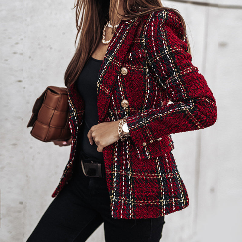 Christel® | Elegant checked blazer