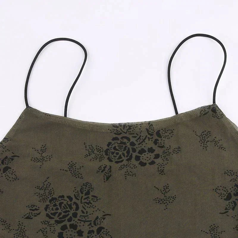 Bianca® | Vintage floral lace dress with sheer overlay