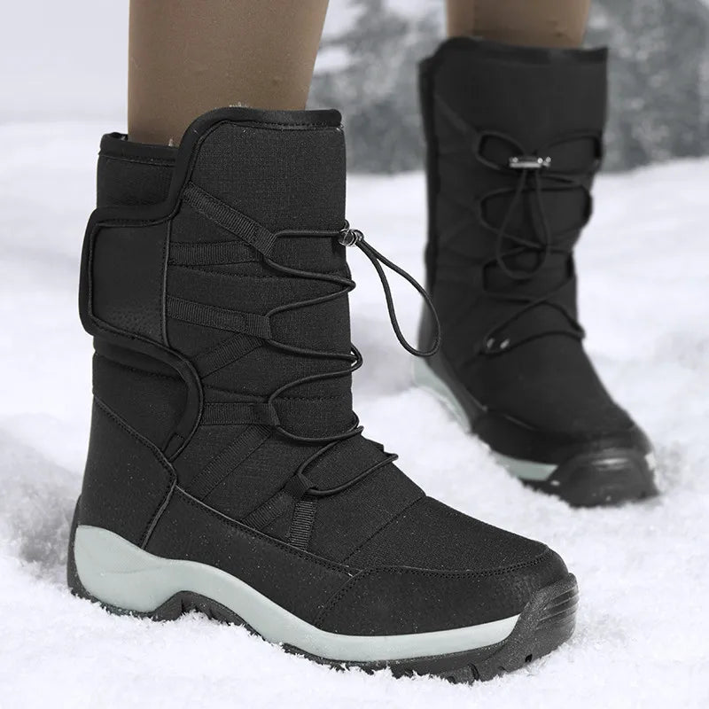 Men’s Mid-Calf Boots – Water-Resistant – Insulated Lining – Rugged Sole – Adjustable Fit