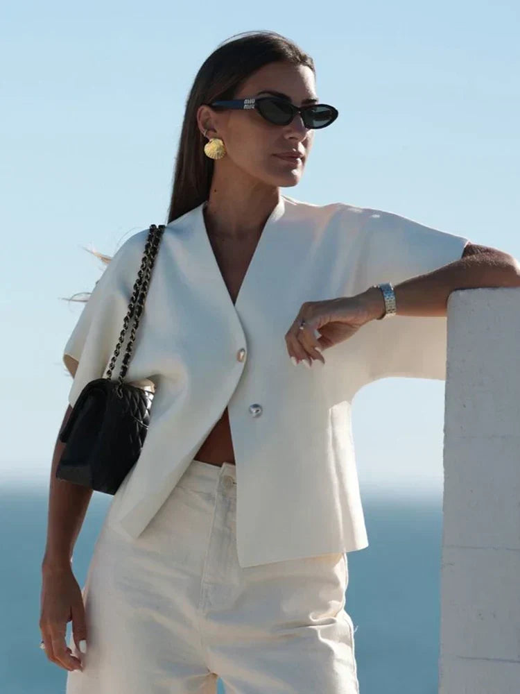 Amara® | Elegant Top With V-Neck