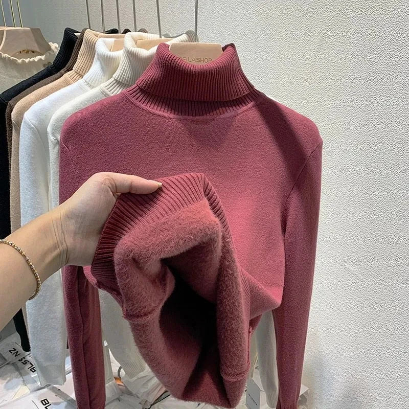 Delia® | Turtleneck sweater with soft lining