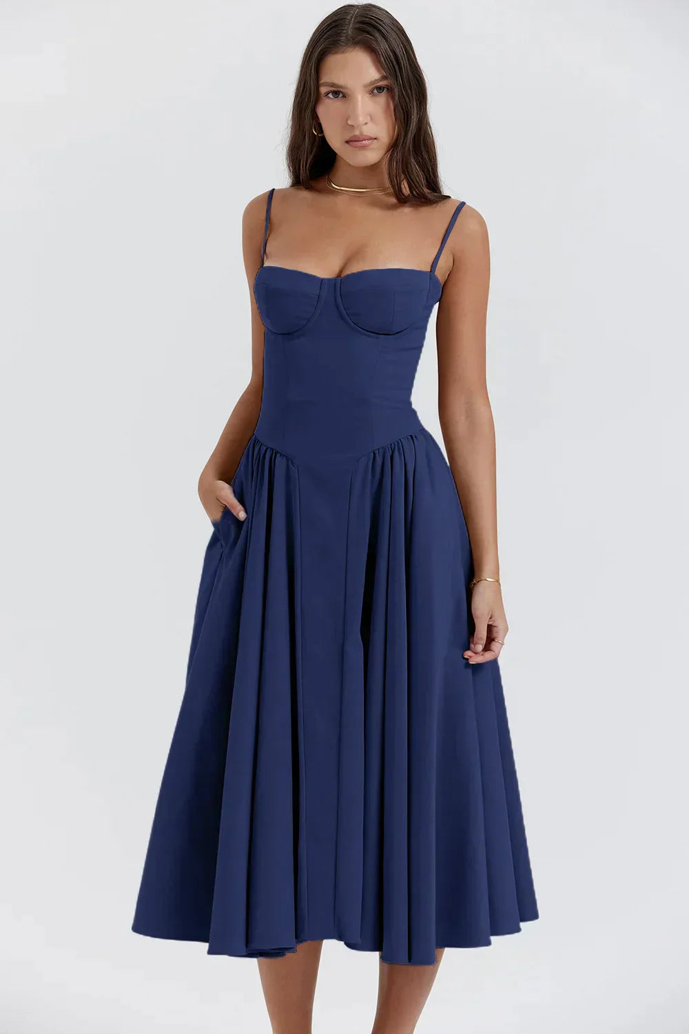 Assunta® | Elegant Strapless Pleated Dress