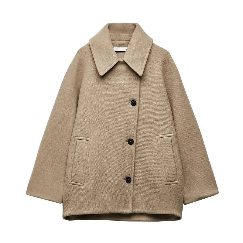 Caridad® | Warm women's jacket with lapels and pockets