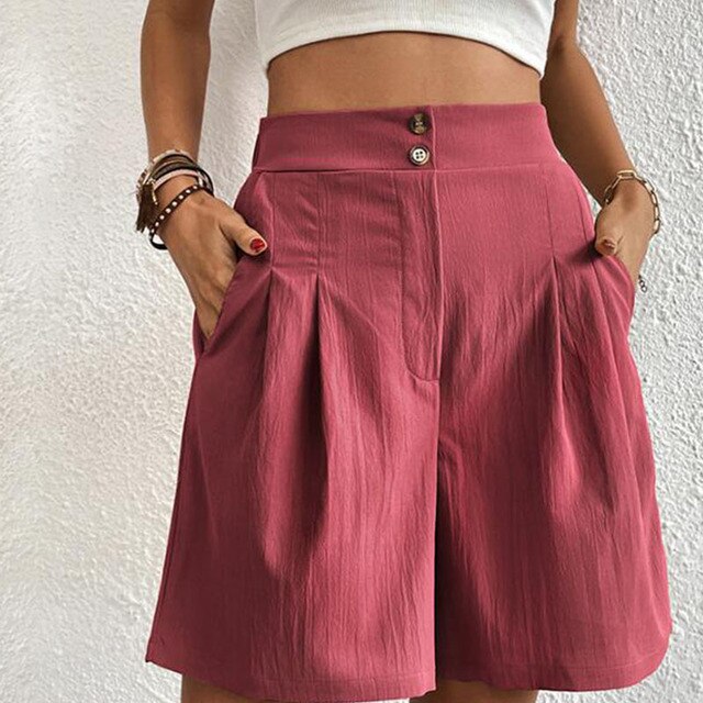 Claudia® | Stylish Double Button Shorts For Women