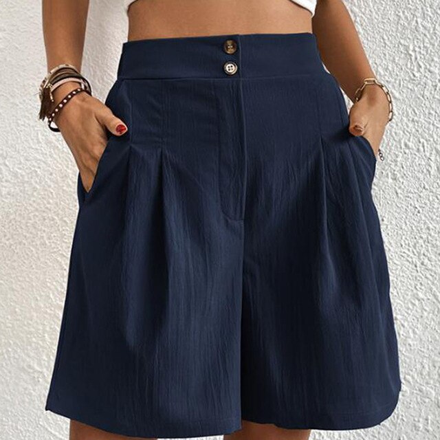 Claudia® | Stylish Double Button Shorts For Women