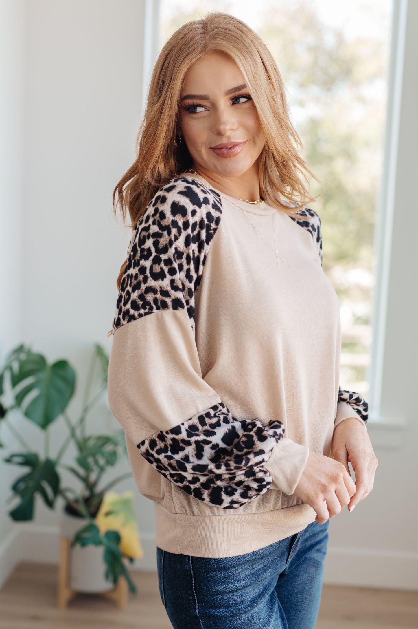 Elfriede® | Sometime top with safari animal print