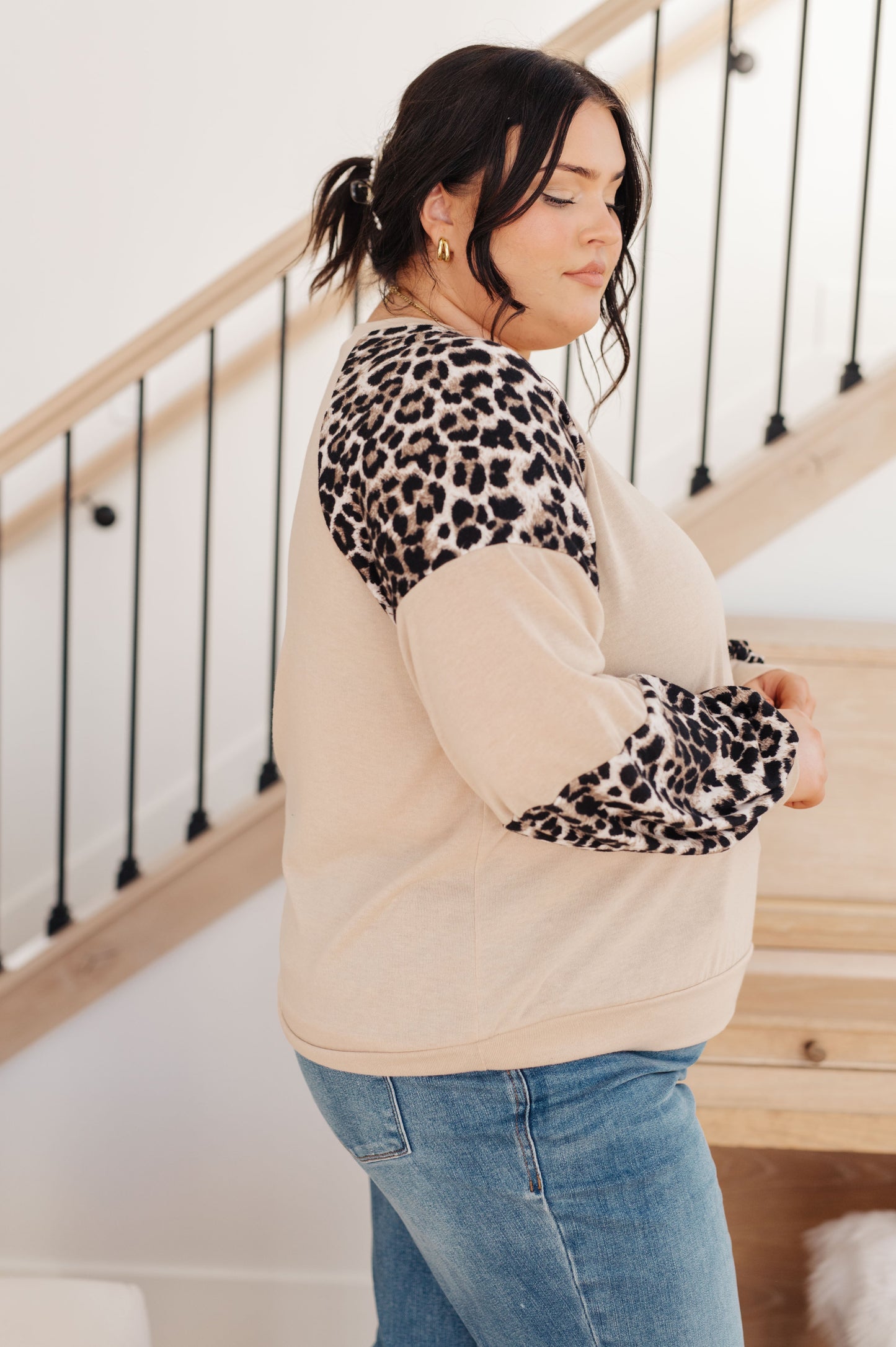 Elfriede® | Sometime top with safari animal print