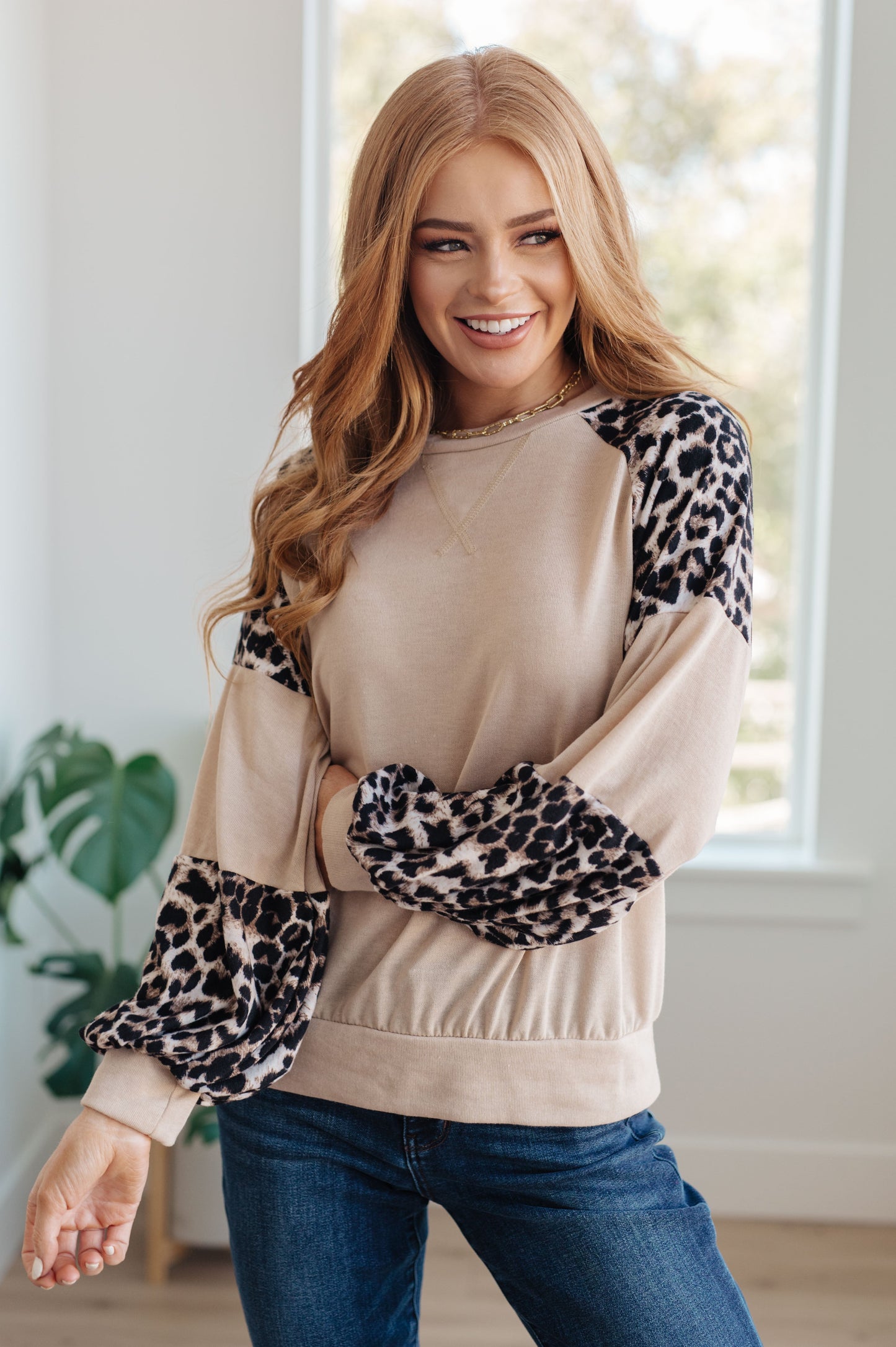 Elfriede® | Sometime top with safari animal print