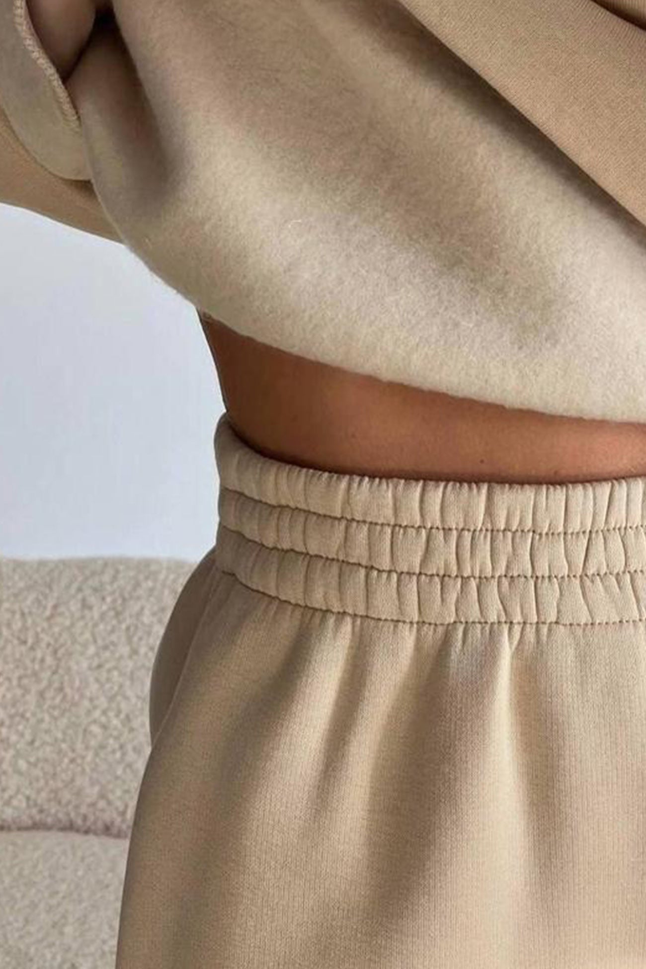 Anya® | Stand collar button down sweatshirt suits