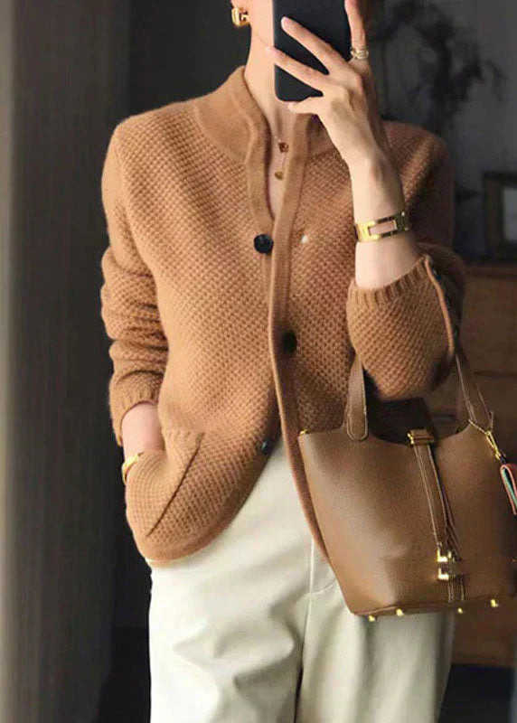 Antonia® | Cardigan with stand-up collar