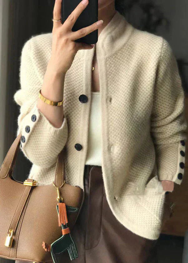 Antonia® | Cardigan with stand-up collar