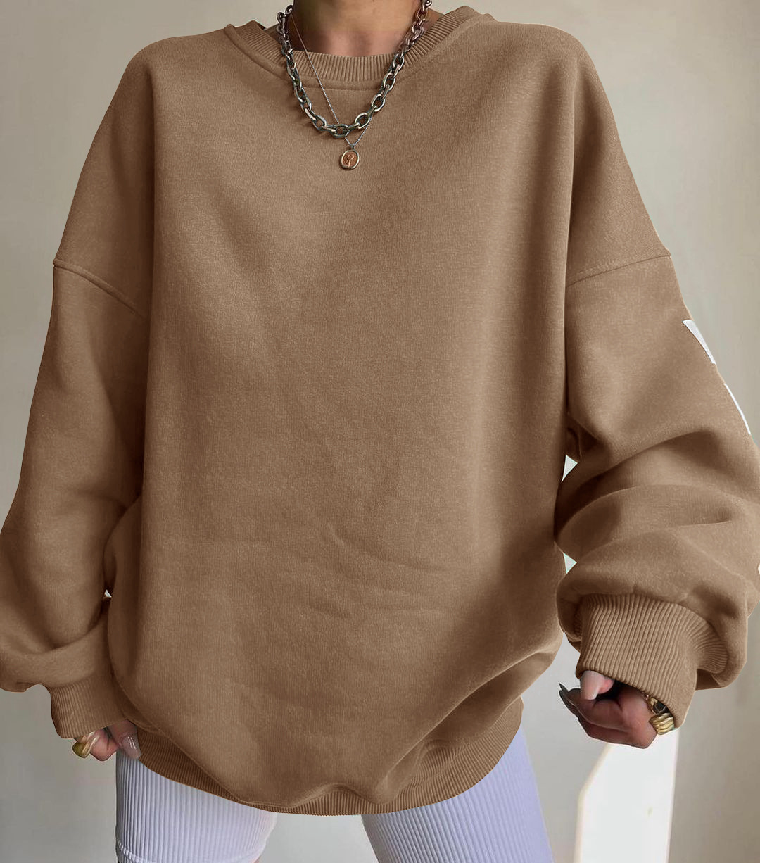 Aurora® | Casual letter print sweatshirt