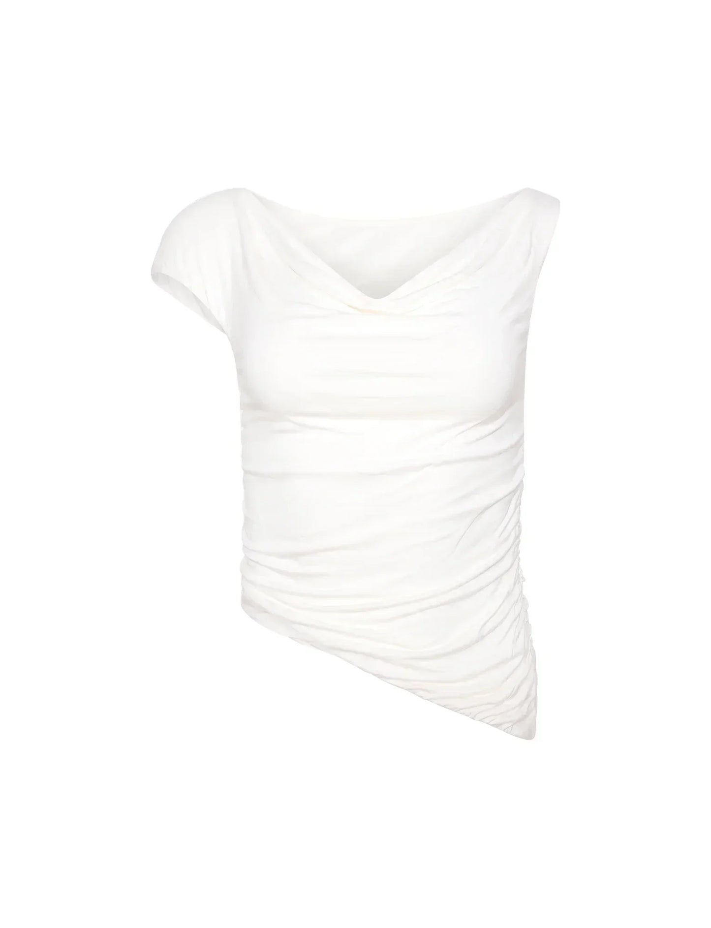 Alejandra® | White twisted top and skirt