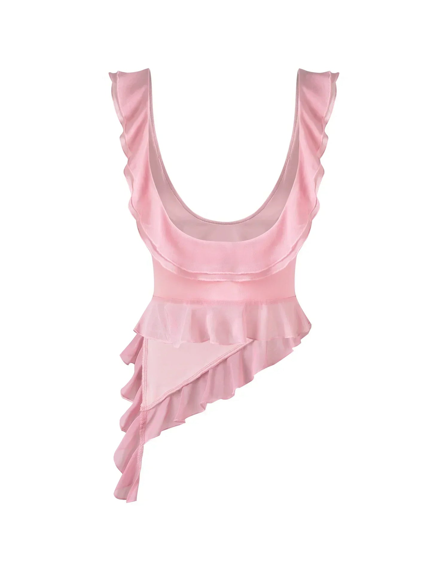 Delia® | Top and skirt with ruffles
