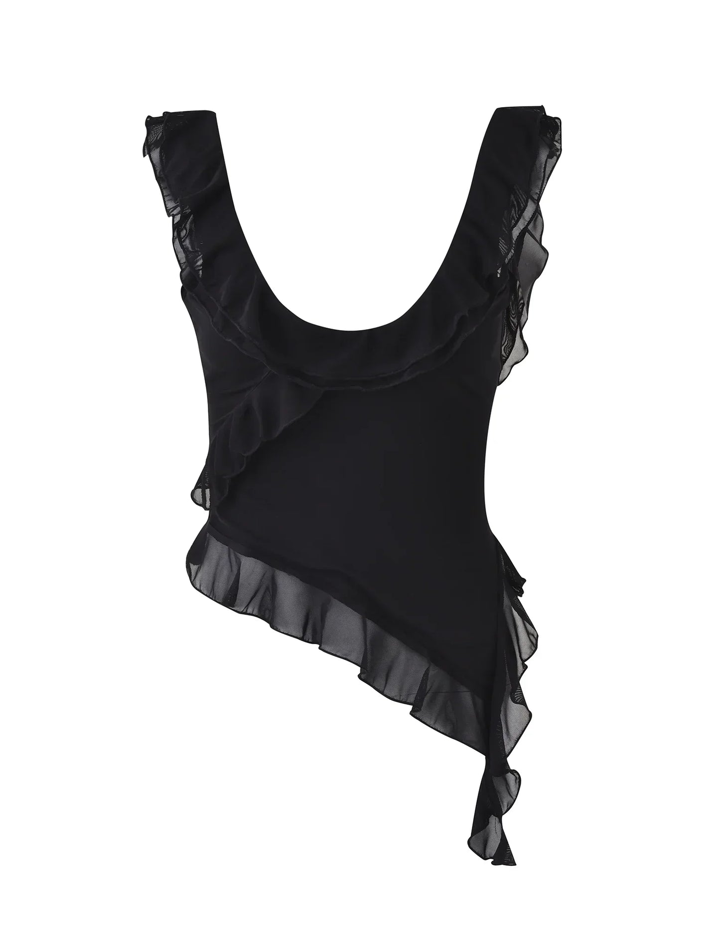 Delia® | Top and skirt with ruffles