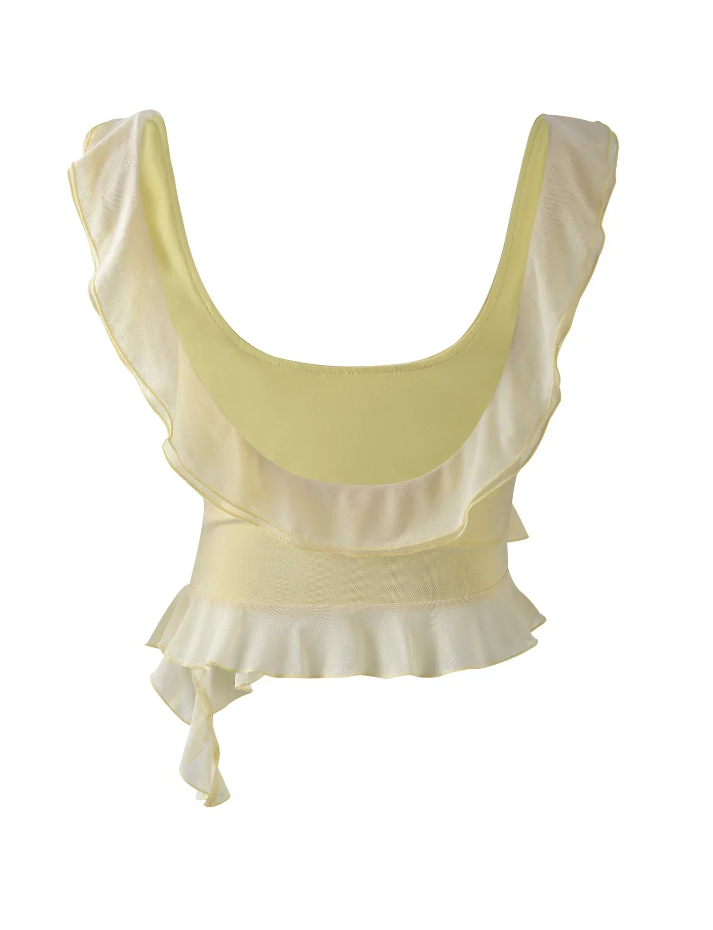Delia® | Top and skirt with ruffles
