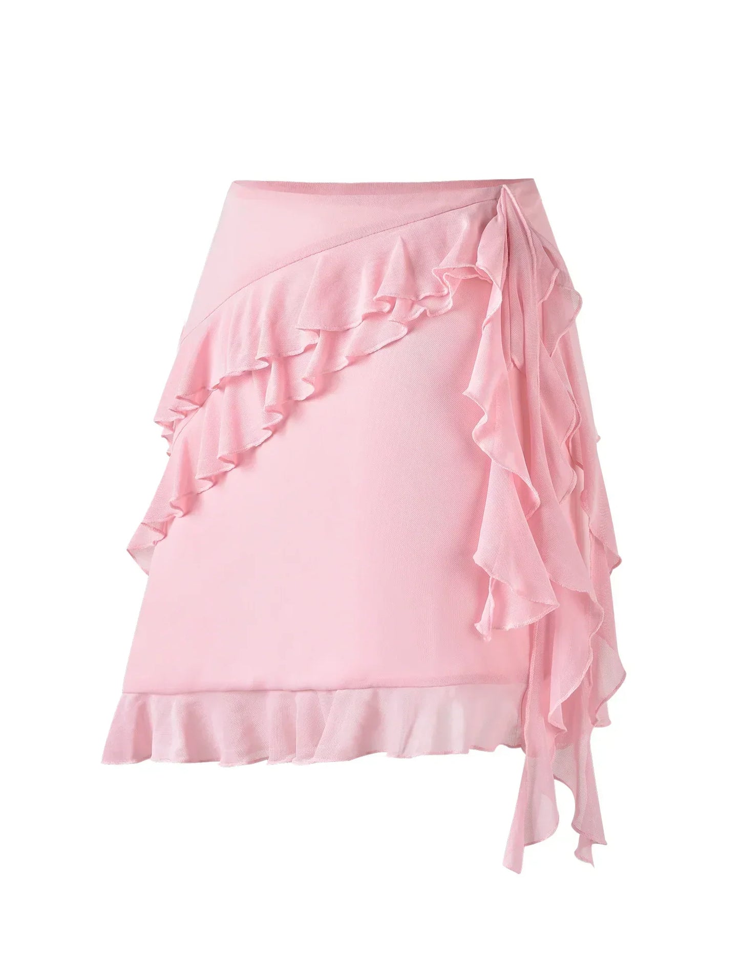 Delia® | Top and skirt with ruffles