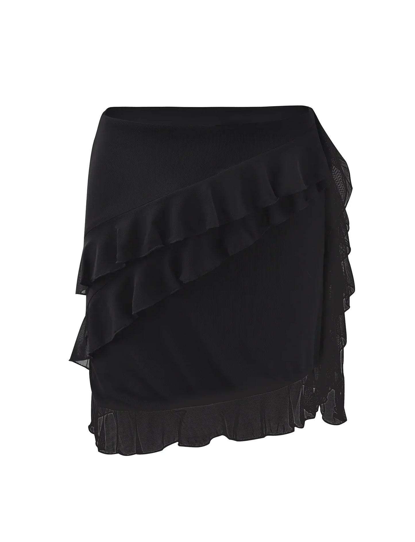 Delia® | Top and skirt with ruffles
