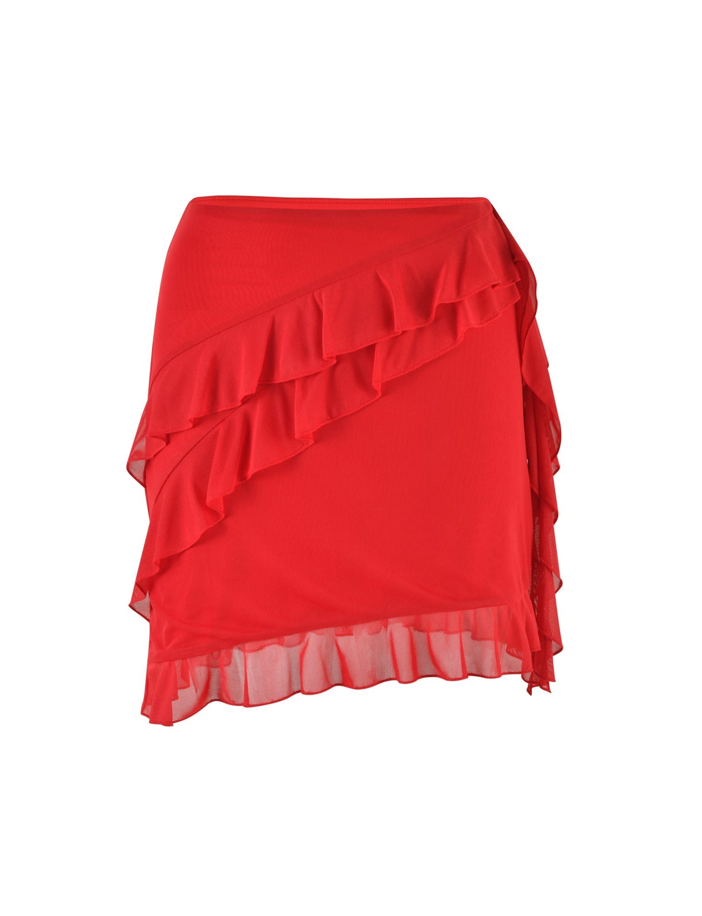 Delia® | Top and skirt with ruffles