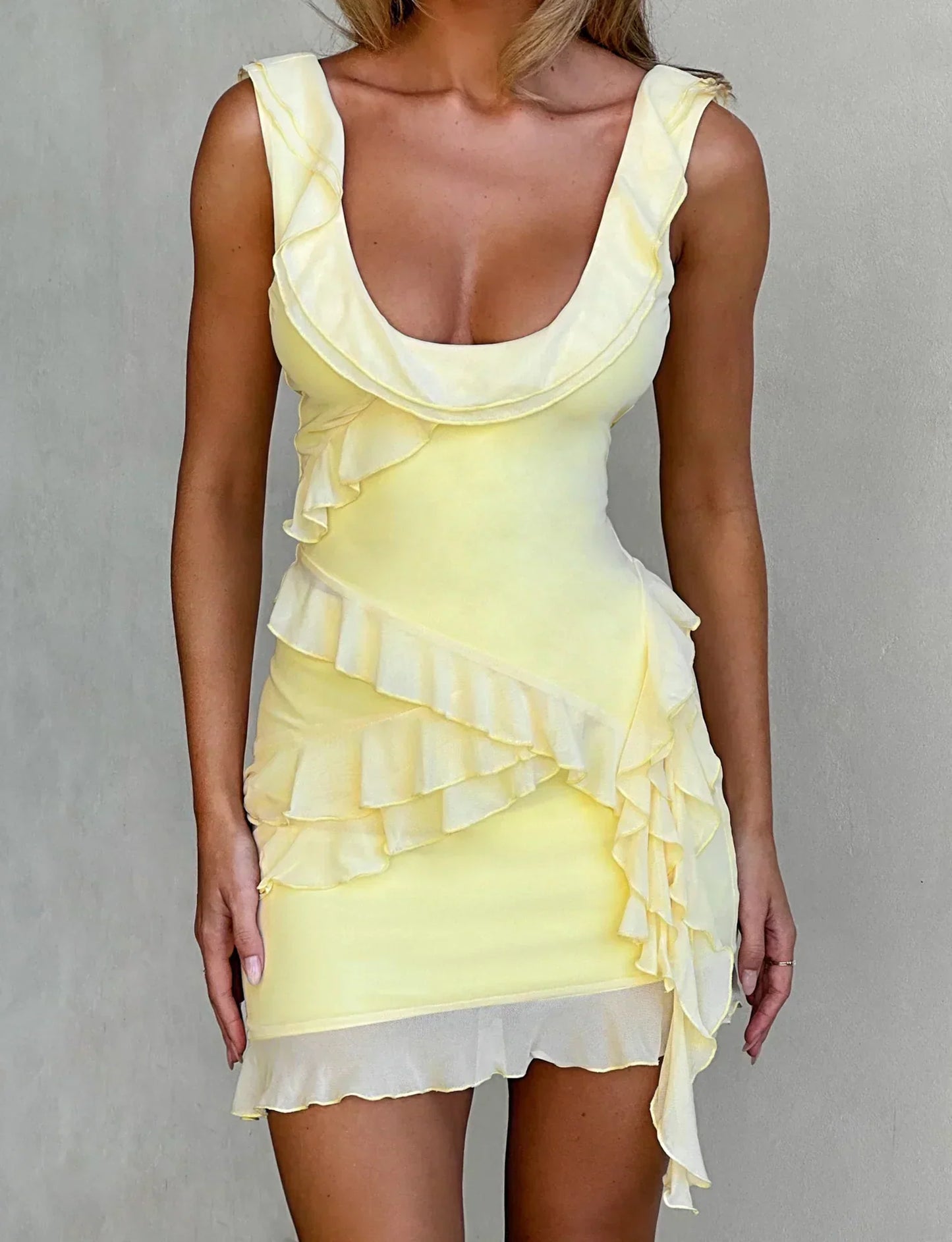 Delia® | Top and skirt with ruffles