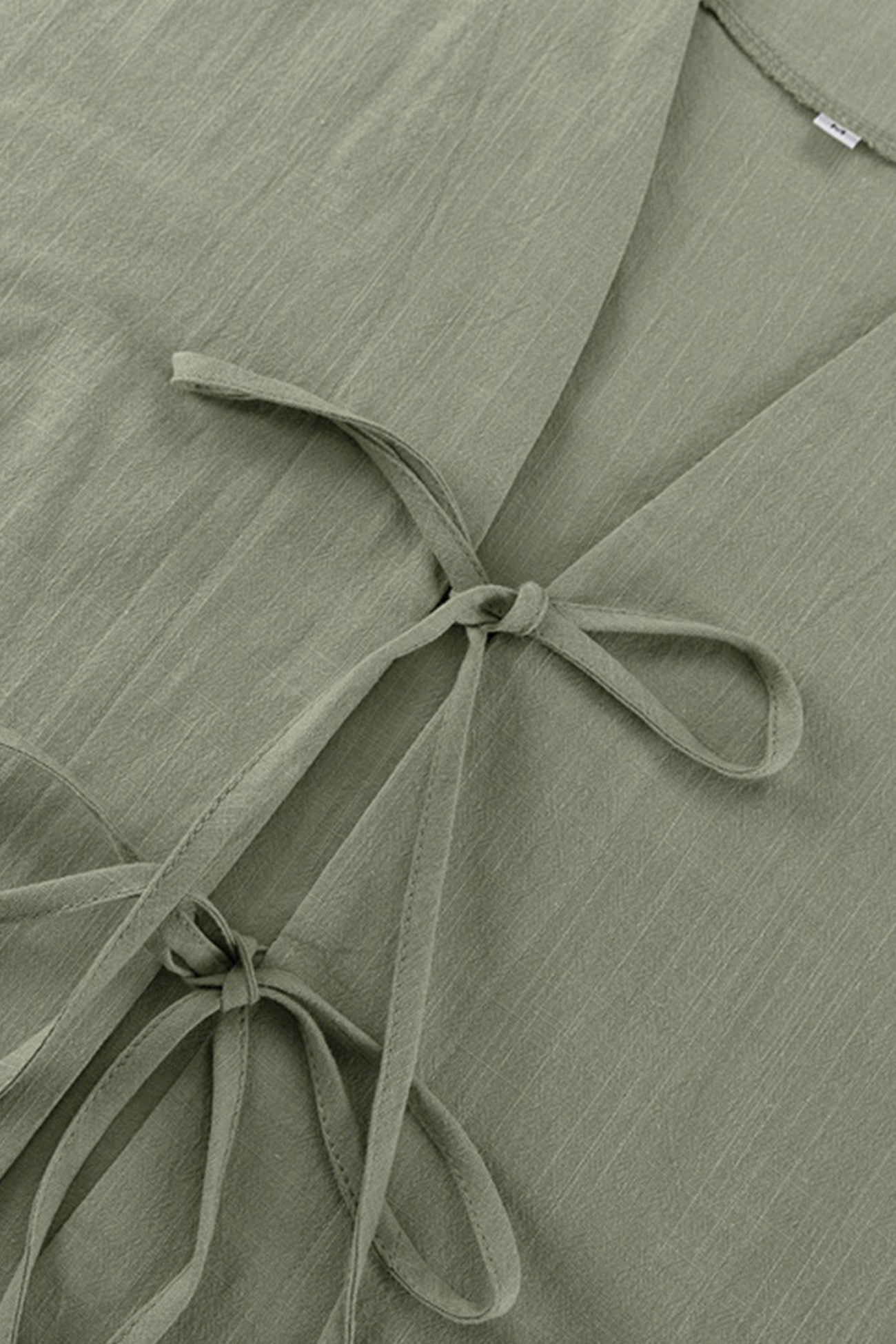 Barbara® | Long-sleeved shirt made of cotton with a lace-up front