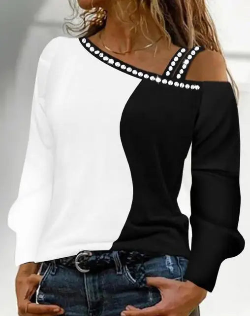 Buckelew® | Winona Glitzer Mesh Top
