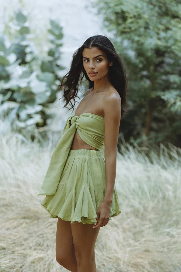 Elizabeth® | Chiffon tube top with ruffle skirt