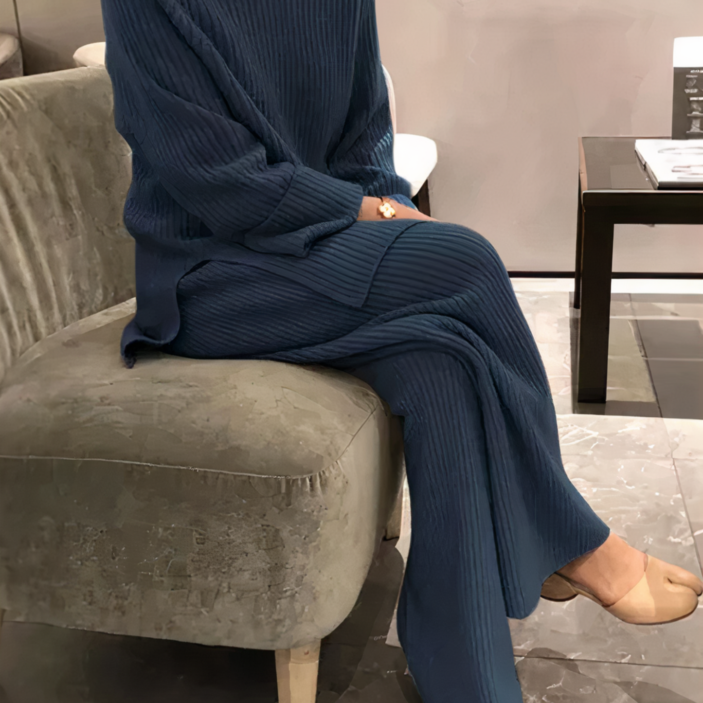 Cristina® | Casual set consisting of a knitted sweater and trousers