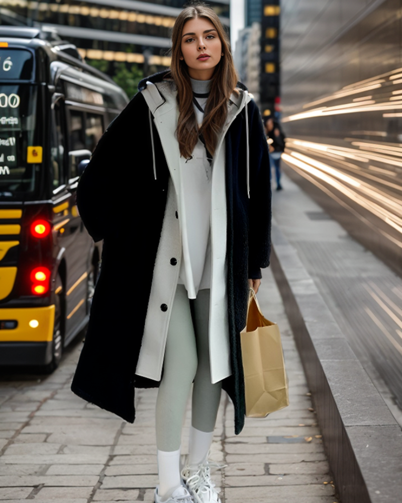 Daniela® | Sherpa hooded jacket for cold weather