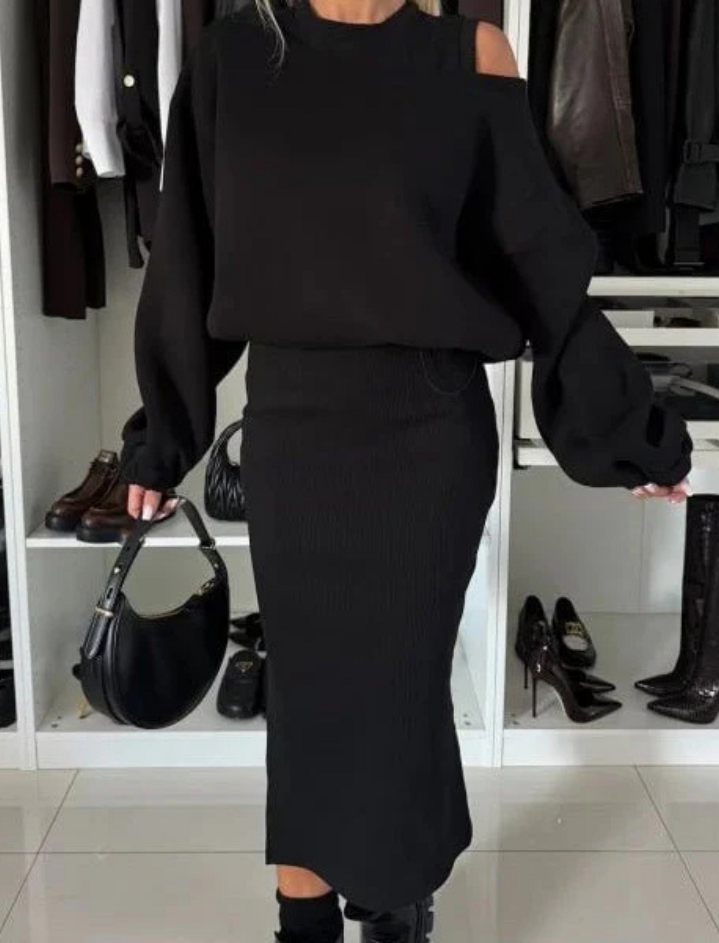 Doris® | Dress and sweater set