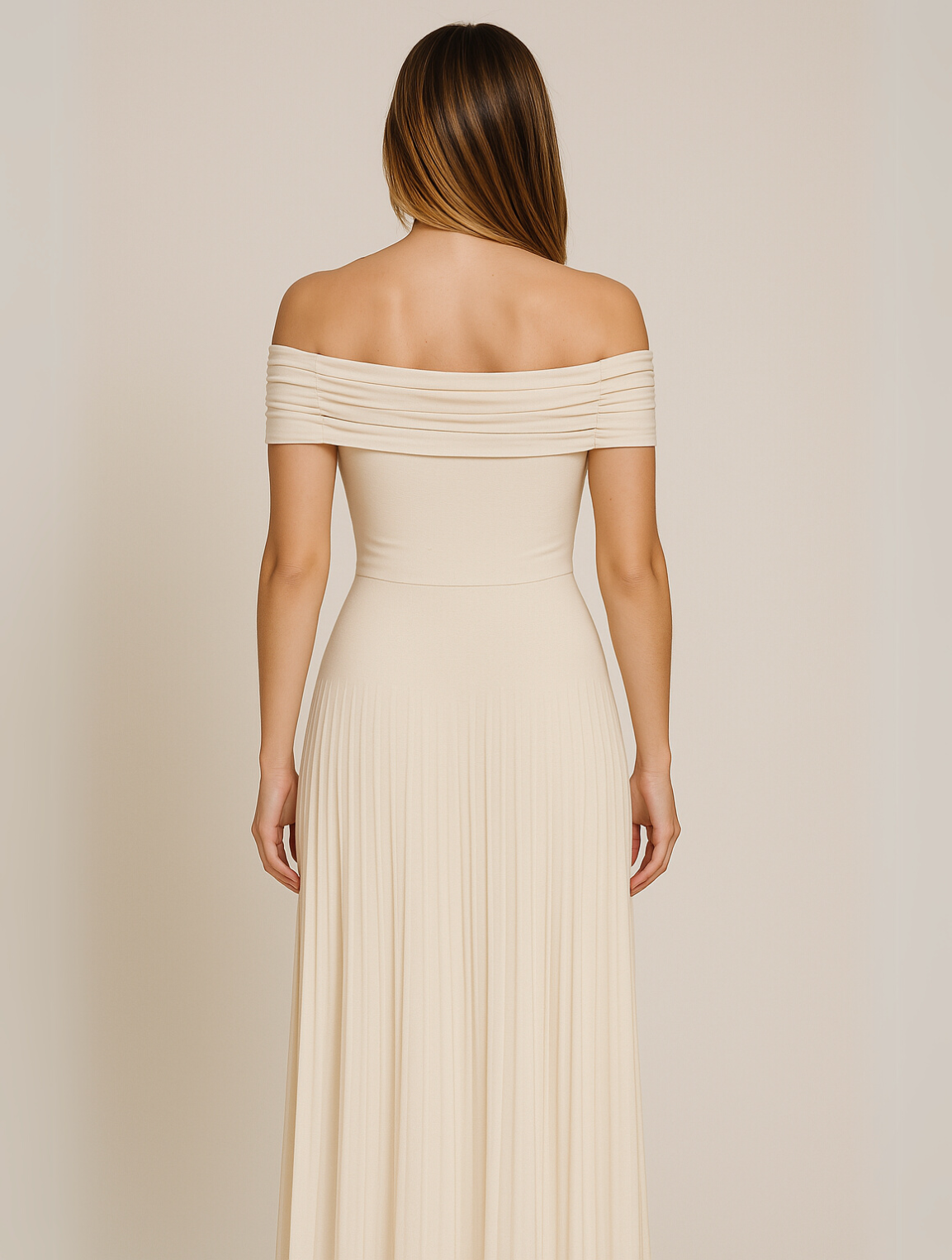 Susan | Timeless Elegant Off-Shoulder Maxi Dress