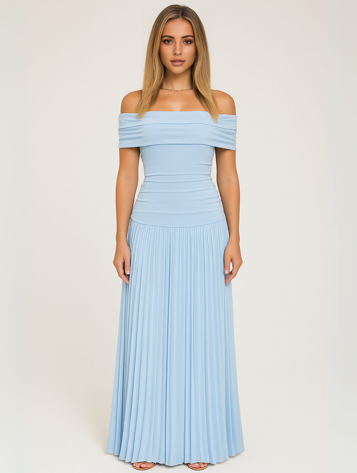 Susan | Timeless Elegant Off-Shoulder Maxi Dress