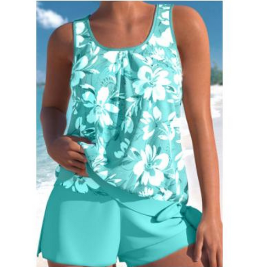 Bellona® | Women'S Floral Print Two Piece Swimsuit Set Bright