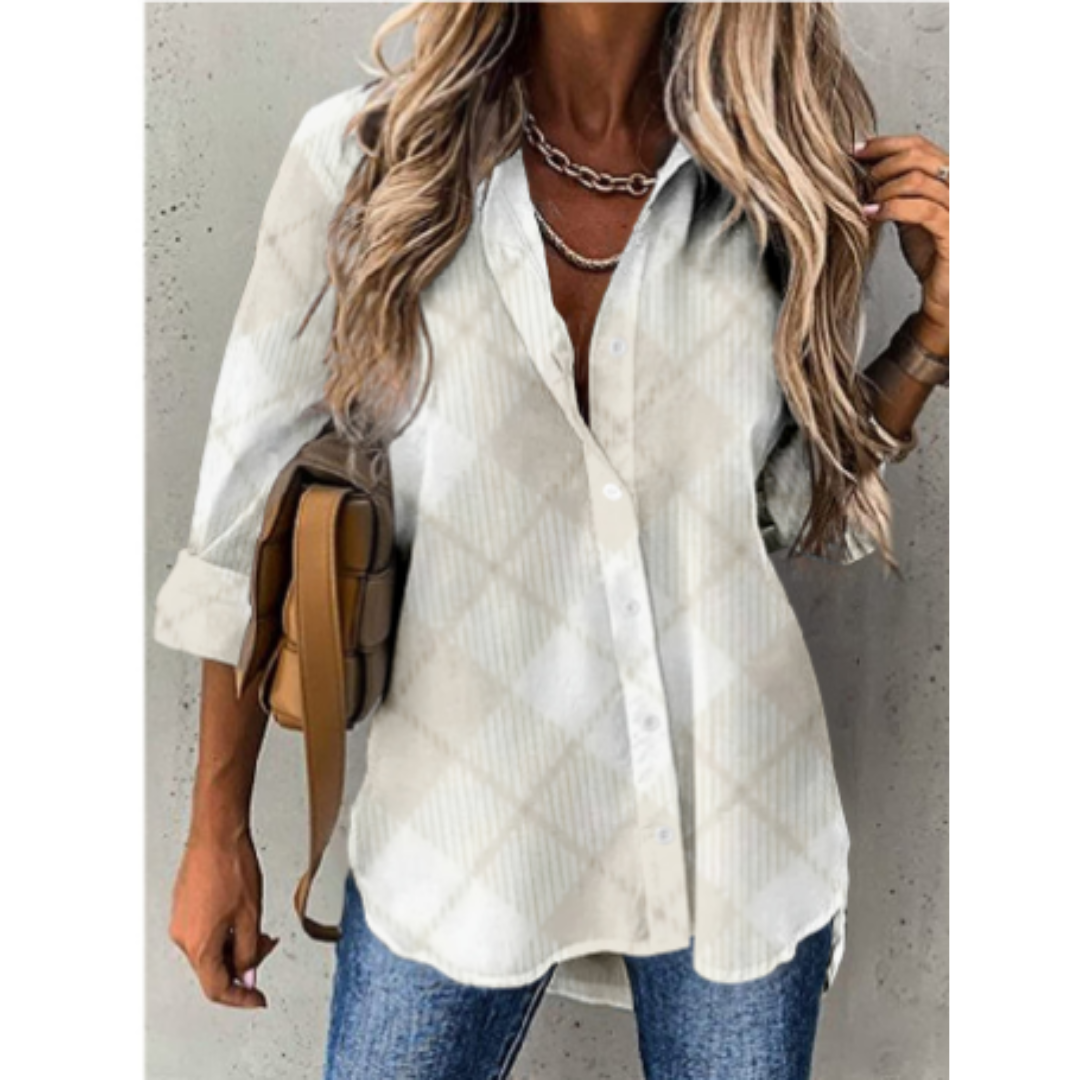 Brunna® | Casual Checked Blouse