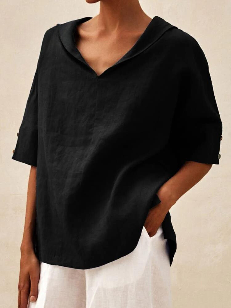 Aurora® | V-neck casual shirt blouse for women