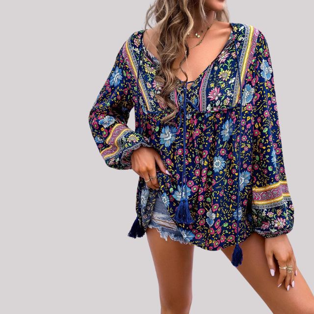 Brusinski® | Boho Paisley Blouse For Women
