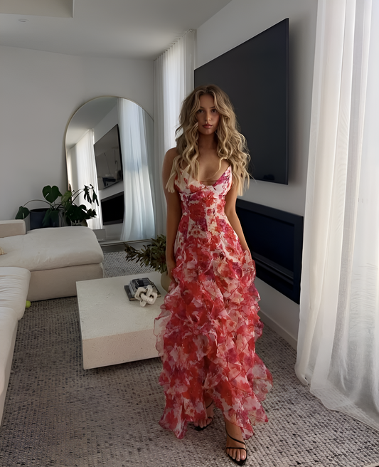 Charlene | Floral Maxi Dress for Elegant Occasions