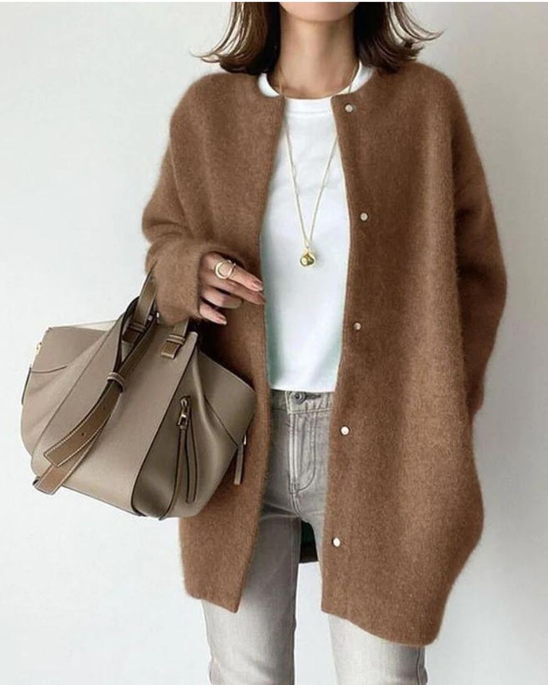 Elena | Women's wide cardigan with buttons