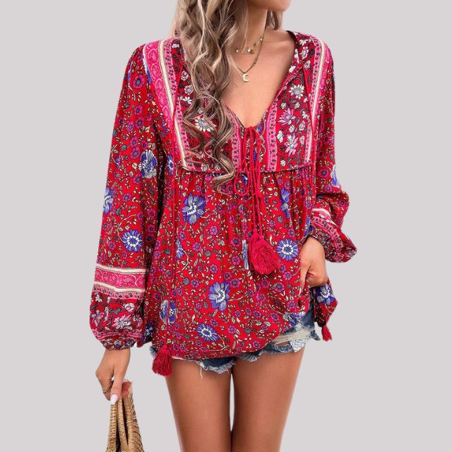 Brusinski® | Boho Paisley Blouse For Women
