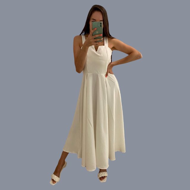 Concepción® | Yellow Sleeveless Cocktail Dress