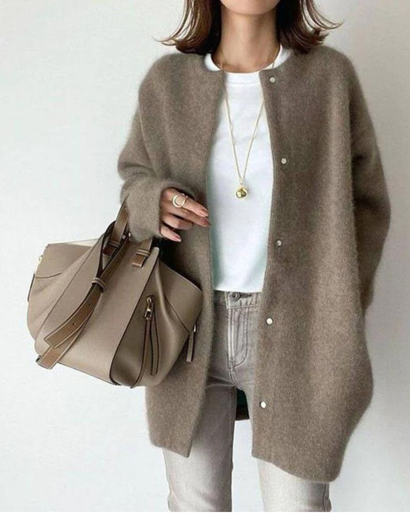 Elena | Women's wide cardigan with buttons