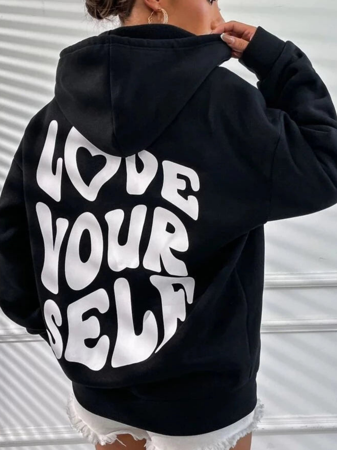 Cecilia | Back printed hoodie for women