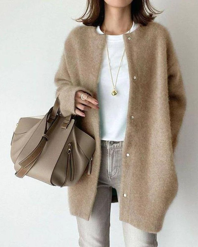 Elena | Women's wide cardigan with buttons