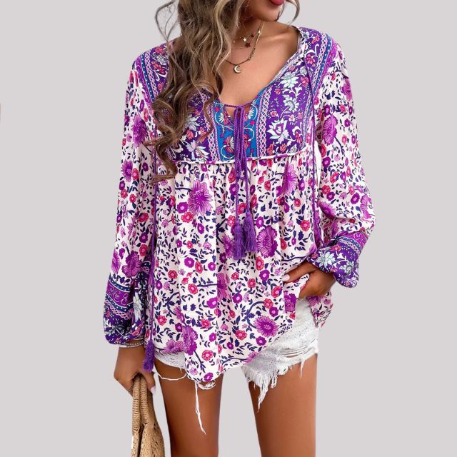 Brusinski® | Boho Paisley Blouse For Women