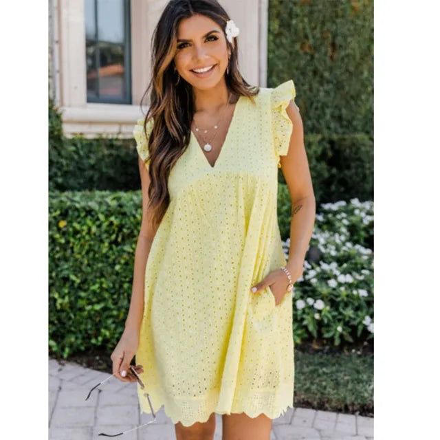 Cielo® | Comfortable dress with a V-neck