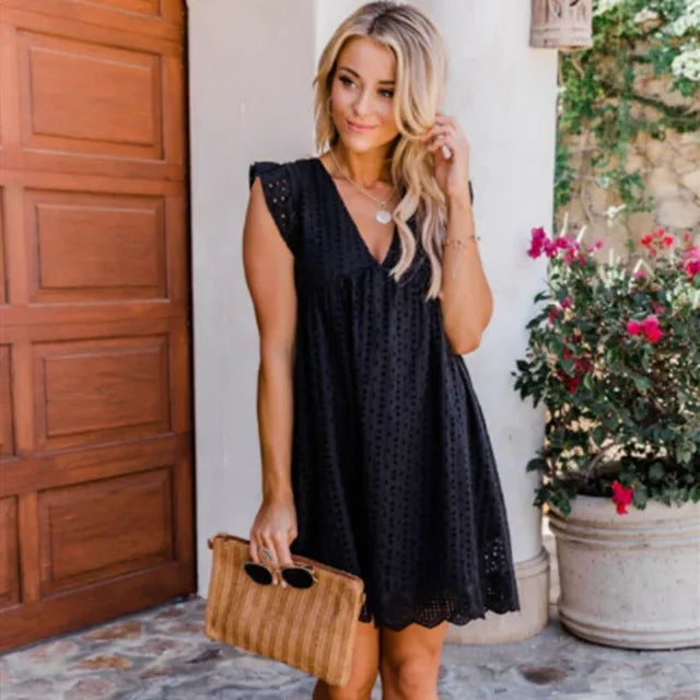 Cielo® | Comfortable dress with a V-neck
